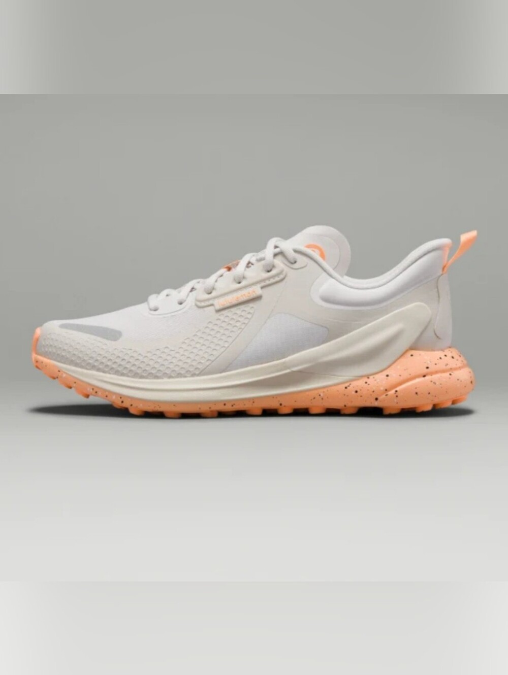 Lululemon Women's Blissfeel Trail Running Shoe, Light Vapor/Florid Orange NWOB 9
